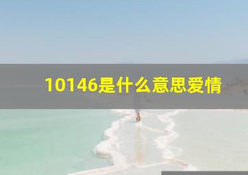 10146是什么意思爱情