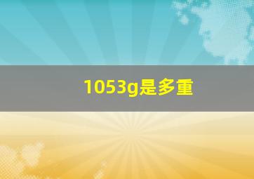 1053g是多重