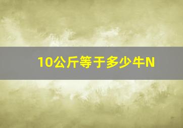 10公斤等于多少牛N