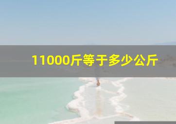 11000斤等于多少公斤