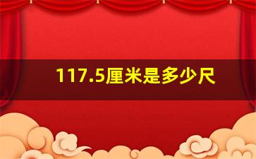 117.5厘米是多少尺