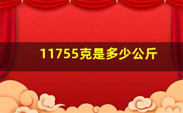 11755克是多少公斤