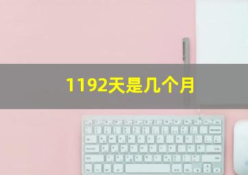 1192天是几个月