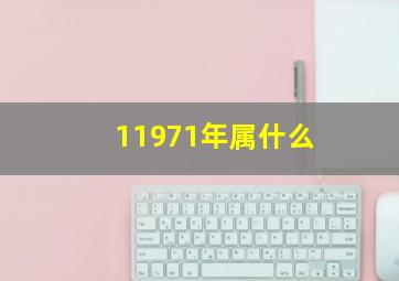 11971年属什么