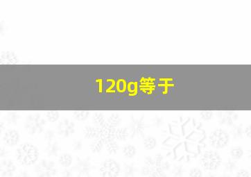 120g等于