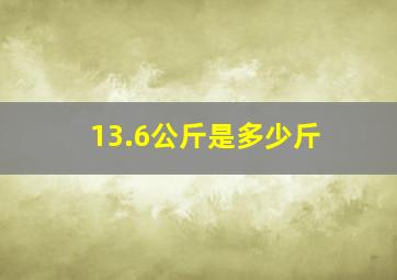 13.6公斤是多少斤