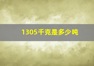 1305千克是多少吨