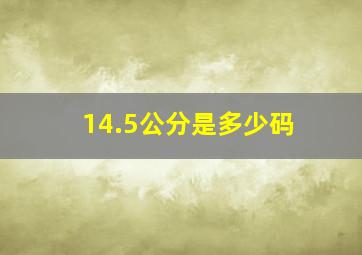 14.5公分是多少码