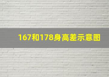 167和178身高差示意图