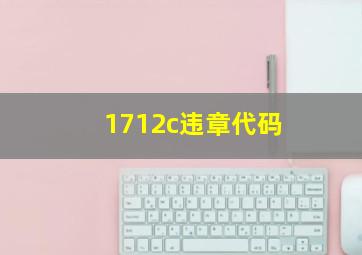 1712c违章代码