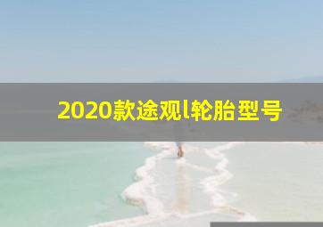 2020款途观l轮胎型号