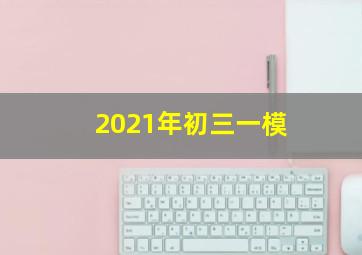 2021年初三一模