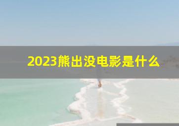 2023熊出没电影是什么