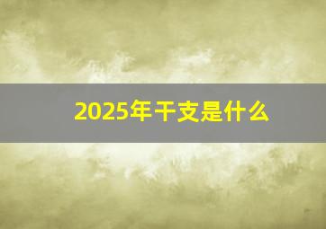 2025年干支是什么