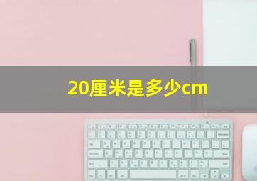 20厘米是多少cm