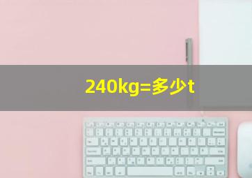 240kg=多少t