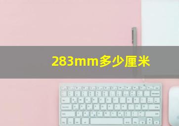 283mm多少厘米