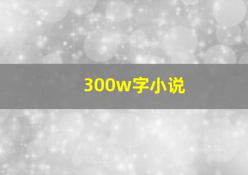 300w字小说