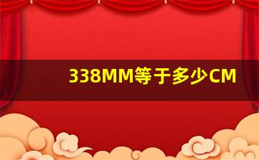 338MM等于多少CM