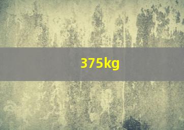 375kg