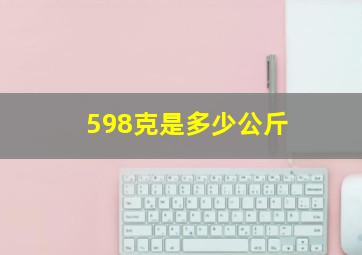 598克是多少公斤