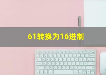 61转换为16进制