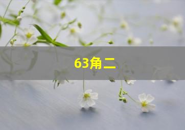 63角二