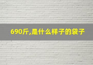 690斤,是什么样子的袋子