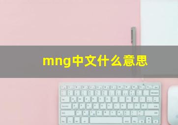 mng中文什么意思