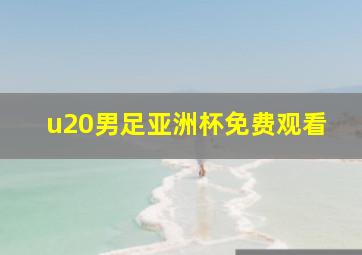 u20男足亚洲杯免费观看