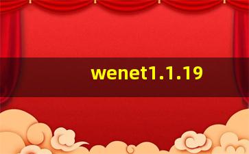 wenet1.1.19