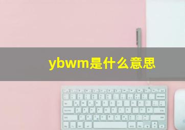 ybwm是什么意思