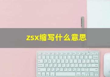 zsx缩写什么意思