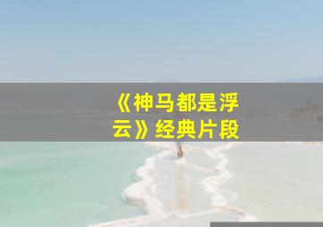 《神马都是浮云》经典片段