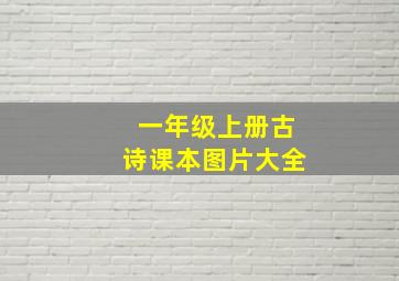 一年级上册古诗课本图片大全