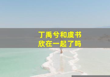 丁禹兮和虞书欣在一起了吗