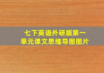 七下英语外研版第一单元课文思维导图图片