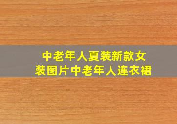 中老年人夏装新款女装图片中老年人连衣裙