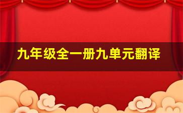 九年级全一册九单元翻译