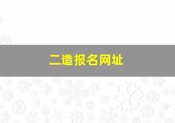 二造报名网址