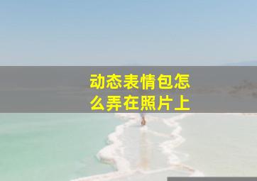 动态表情包怎么弄在照片上