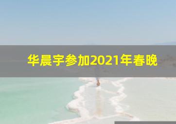 华晨宇参加2021年春晚