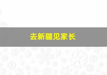 去新疆见家长