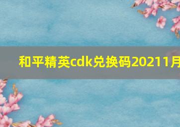 和平精英cdk兑换码20211月