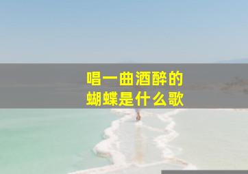 唱一曲酒醉的蝴蝶是什么歌