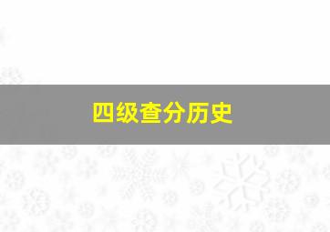 四级查分历史