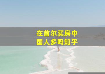 在首尔买房中国人多吗知乎