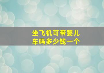 坐飞机可带婴儿车吗多少钱一个