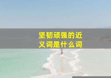 坚韧顽强的近义词是什么词