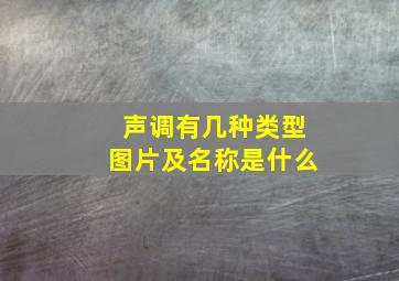 声调有几种类型图片及名称是什么